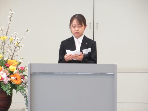 新入社員代表