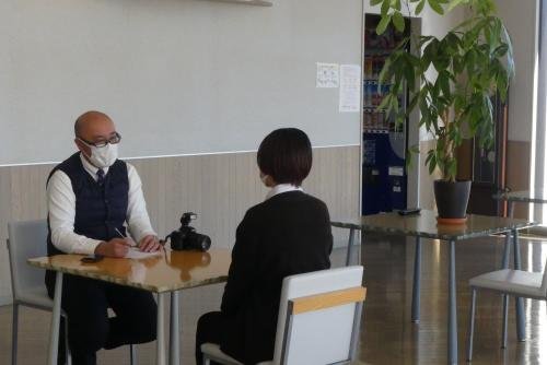 市民タイムス"さわやかさん"の取材