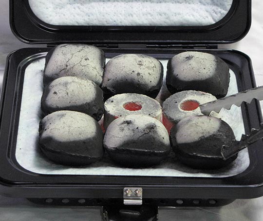 豆炭に着火させる方法3